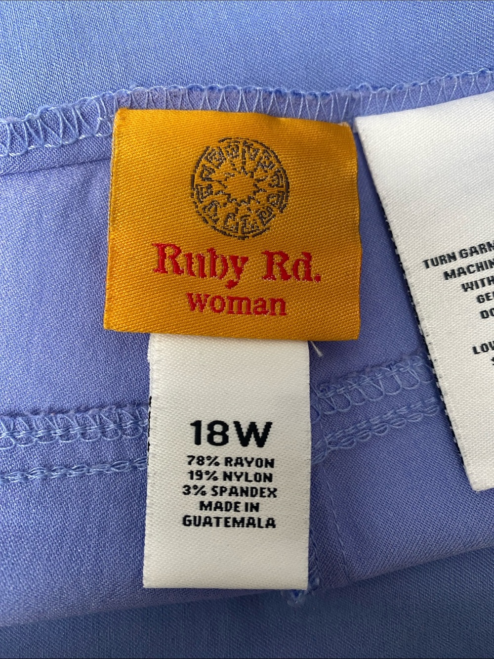 Ruby Rd. Periwinkle Cropped Knit Capris - Picture 6 of 7
